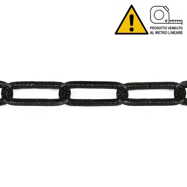 MINUTEX Catena Rustica Filo Quadro in Acciaio Brunito MOD. 203 D.MM4 - MINUTEX